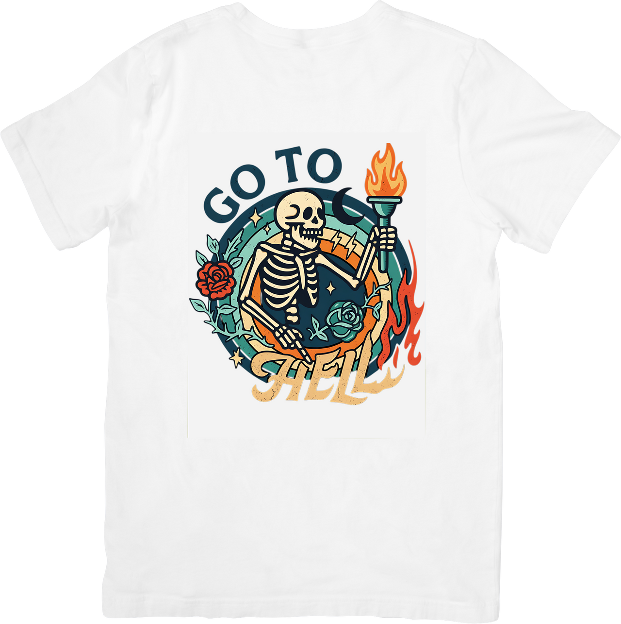 Skeleton Retort T-Shirt | Dark Humor Vintage Graphic Tee | Irreverent Statement Gift