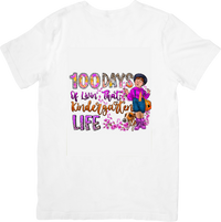 Thumbnail for 100 Days of Kindergarten T-Shirt | Milestone Celebration Graphic Tee | School Achievement Gift