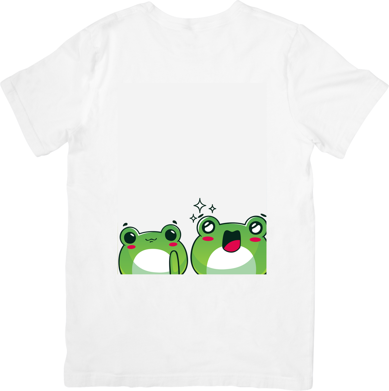 Cute Kawaii Frogs Duo T-Shirt | Funny Adorable Animal Graphic Tee | Frog Lover Gift