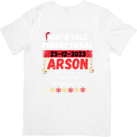 Thumbnail for North Pole Arson Division T-Shirt | Santa Mugshot Holiday Humor Graphic Tee | Christmas Gift