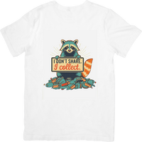 Thumbnail for Collector Raccoon T-Shirt | Retro Vintage Animal Graphic Tee | Character Humor Gift