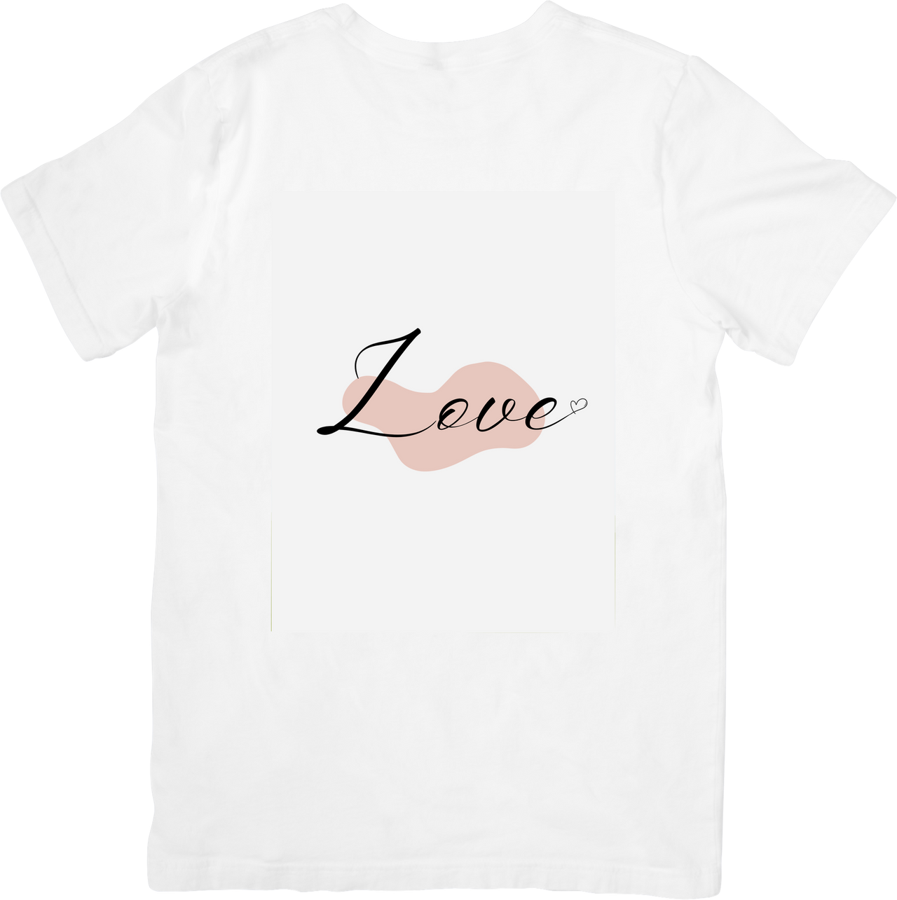 Love Minimalist T-Shirt | Cute Pink Script Graphic Tee | Valentine's Day Gift