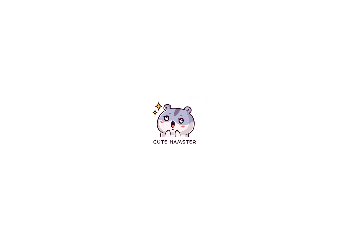 Cute Hamster Throw Pillow | Kawaii Cartoon Animal Decorative Pillow | Kids Room Gift