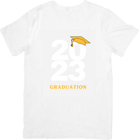 Thumbnail for 2023 Graduation Yellow Cap T-Shirt | Minimalist Class Of 2023 Graphic Tee | Grad Gift