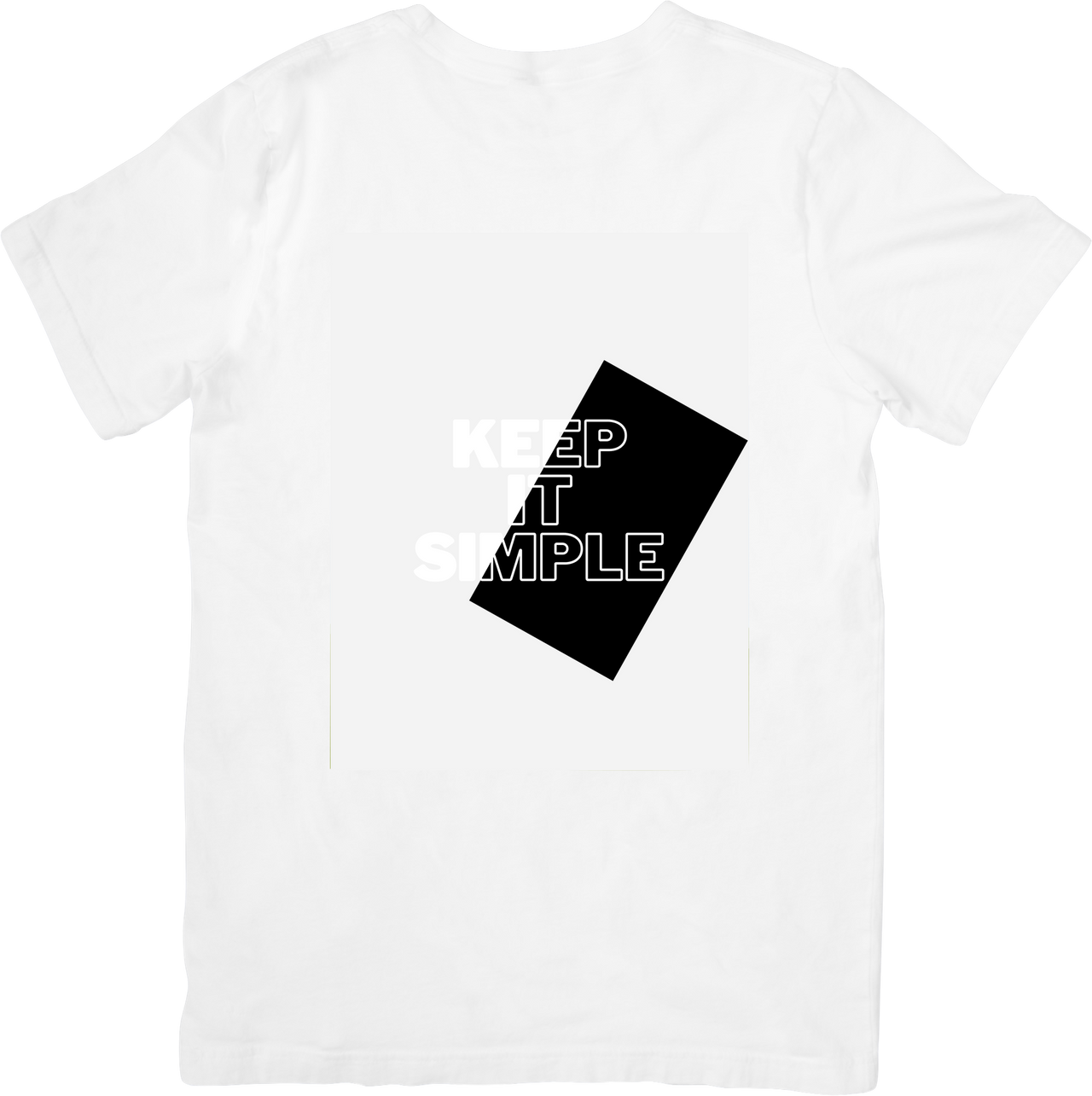 Keep It Simple T-Shirt | Modern Minimalist Block Typography Graphic Tee | Streetwear Gift