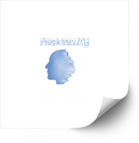 Thumbnail for Personality Wireframe Head Sticker | Abstract Blue Minimalist Vinyl Decal