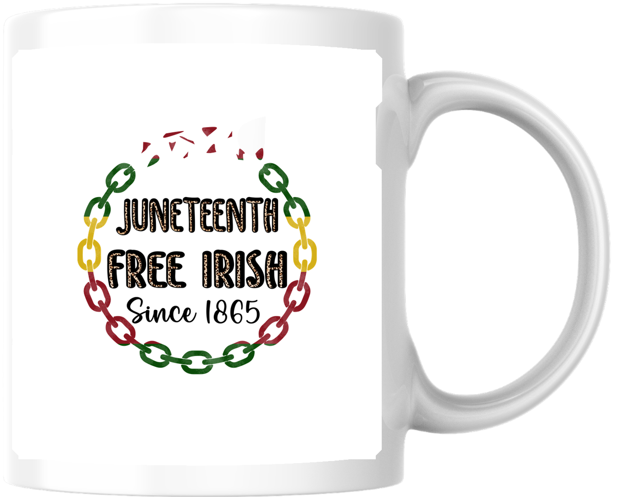 Juneteenth Free Indeed 1865 Mug | Pan-African Chain Coffee Mug | Black History Gift