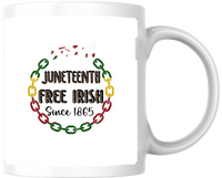 Thumbnail for Juneteenth Free Indeed 1865 Mug | Pan-African Chain Coffee Mug | Black History Gift