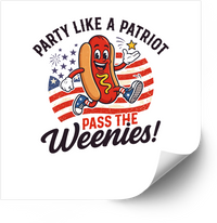 Thumbnail for Patriot Hot Dog Sticker | Fourth of July Americana Vinyl Decal | Independence Day Humor