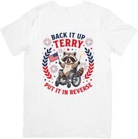 Thumbnail for Reverse Raccoon T-Shirt | Patriotic Fourth of July Humor Graphic Tee | Americana Gift