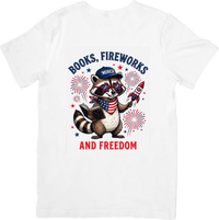 Thumbnail for Raccoon Independence Day T-Shirt | Patriotic Fourth of July Animal Graphic Tee | Americana Gift