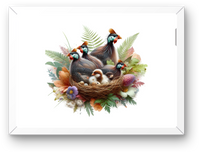 Thumbnail for Quail Family Nest Wall Art | Watercolor Floral Bird Print | Nature Nursery Home Gift