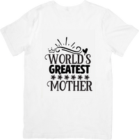 Thumbnail for World's Greatest Mother T-Shirt | Cute Crown Hearts Graphic Tee | Mother's Day Gift