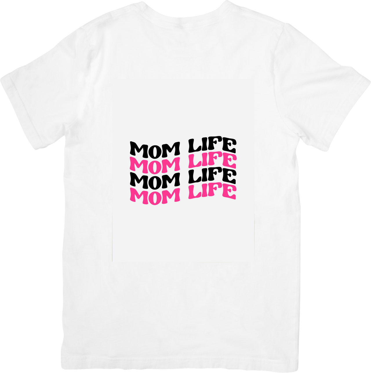 Mom Life T-Shirt | Retro Groovy Stacked Text Graphic Tee | Mother's Day Gift